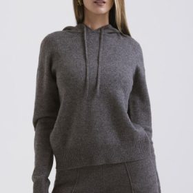 Jionni Charcoal Cashmere Blend Hoodie - Image 8