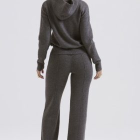 Jionni Charcoal Cashmere Blend Hoodie - Image 10