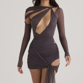 Rokael Shadow Layered Mini Skirt - Image 7