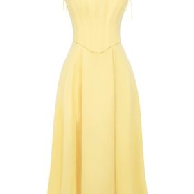 Clarabelle Sunshine Cotton Midi Sundress - Image 2