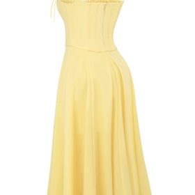 Clarabelle Sunshine Cotton Midi Sundress - Image 3