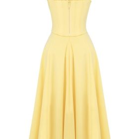 Clarabelle Sunshine Cotton Midi Sundress - Image 4