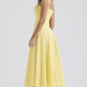 Clarabelle Sunshine Cotton Midi Sundress - Image 9