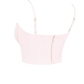 Pabla Ballerina Pink Cropped Bralette Top - Image 3