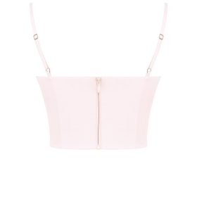 Pabla Ballerina Pink Cropped Bralette Top - Image 4