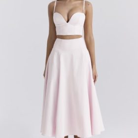 Pabla Ballerina Pink Cropped Bralette Top - Image 7