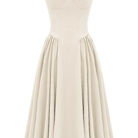 Samaria Vintage Cream Corset Sundress - Image 2