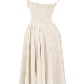 Samaria Vintage Cream Corset Sundress - Image 3