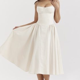 Samaria Vintage Cream Corset Sundress - Image 7