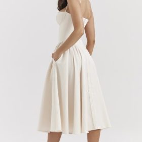 Samaria Vintage Cream Corset Sundress - Image 9
