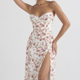 Charlotte Rose Print Corset Midi Sundress - Image 5