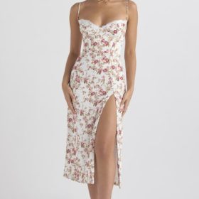 Charlotte Rose Print Corset Midi Sundress - Image 7