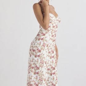 Charlotte Rose Print Corset Midi Sundress - Image 13