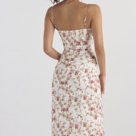 Charlotte Rose Print Corset Midi Sundress - Image 14