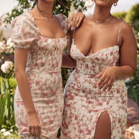 Charlotte Rose Print Corset Midi Sundress - Image 19