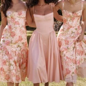 Elia Pink Peony Print Cotton Midi Sundress
