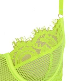 Nadia Neon Yellow Lace Bodysuit - Image 3