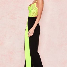 Nadia Neon Yellow Lace Bodysuit - Image 12