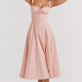 Carmen Baby Pink Bustier Sundress - Image 8