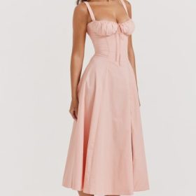 Carmen Baby Pink Bustier Sundress - Image 12