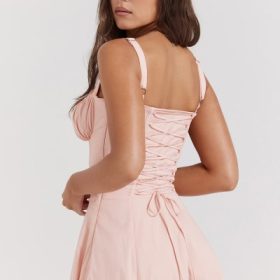 Carmen Baby Pink Bustier Sundress - Image 13