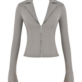 Zakira Smoke Fitted Shirt - Image 2
