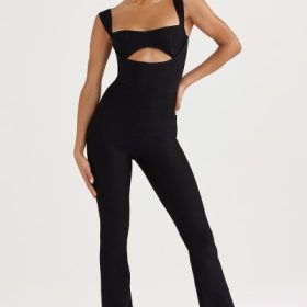 Yasmeen Black Bandage Jumpsuit - Image 8