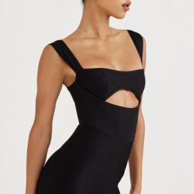 Yasmeen Black Bandage Jumpsuit - Image 10