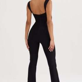 Yasmeen Black Bandage Jumpsuit - Image 11