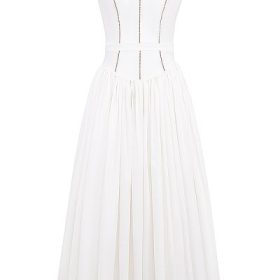 Ysabella White Cotton Maxi Sundress - Image 2