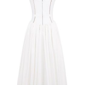 Ysabella White Cotton Maxi Sundress - Image 4