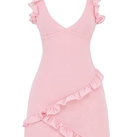 Tania Pink Quartz Ruffle Mini Dress - Image 2
