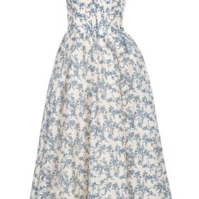 Bennett English Porcelain Print Strapless Sundress - Image 3
