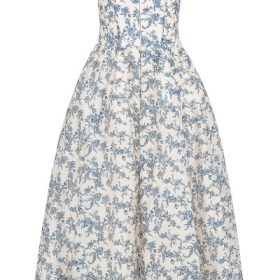 Bennett English Porcelain Print Strapless Sundress - Image 4