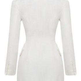 Amia White Blazer Mini Dress - Image 4