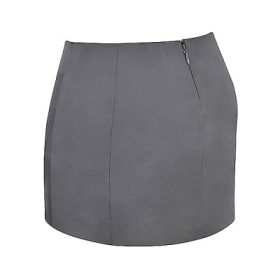 Catalina Shadow Satin A-Line Mini Skirt - Image 3