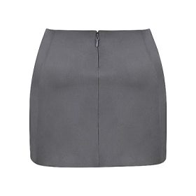 Catalina Shadow Satin A-Line Mini Skirt - Image 4