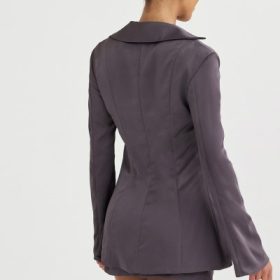Catalina Shadow Satin A-Line Mini Skirt - Image 14