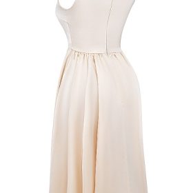 Shayla Vintage Cream Midi Dress - Image 3
