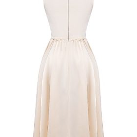 Shayla Vintage Cream Midi Dress - Image 4