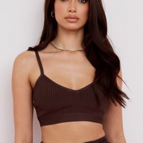 Evie Brown Bandage Bralette - Image 6
