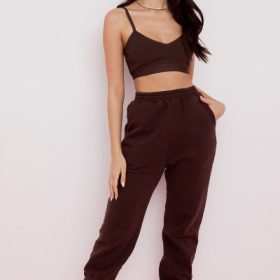 Evie Brown Bandage Bralette - Image 7