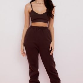 Evie Brown Bandage Bralette - Image 8