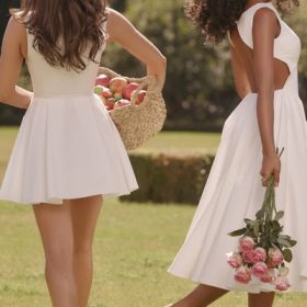 Cindy White Twill Midi Sundress - Image 6