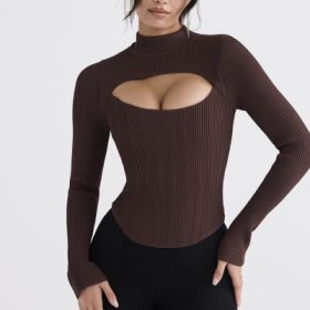 Georgina Cocoa Knitted Corset - Image 5