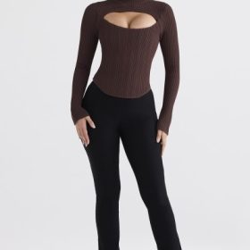 Georgina Cocoa Knitted Corset - Image 6