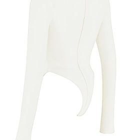 Danica White Cutout Bodysuit - Image 3