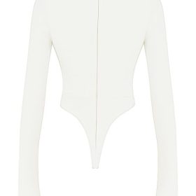 Danica White Cutout Bodysuit - Image 4