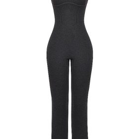 Luisa Charcoal Loungewear Jumpsuit - Image 2