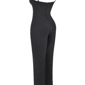 Luisa Charcoal Loungewear Jumpsuit - Image 3